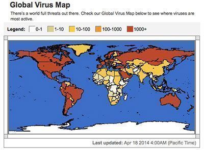 global-virus-map-mcafee-itusers